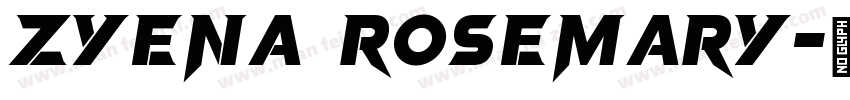 ZYENA Rosemary字体转换